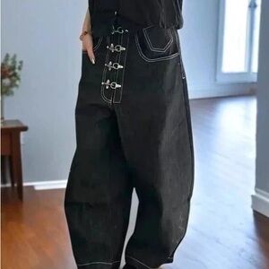 Stylish Black Wide-Leg Pants